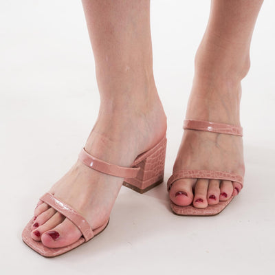 Croc squared strap sandalsThumbnail 