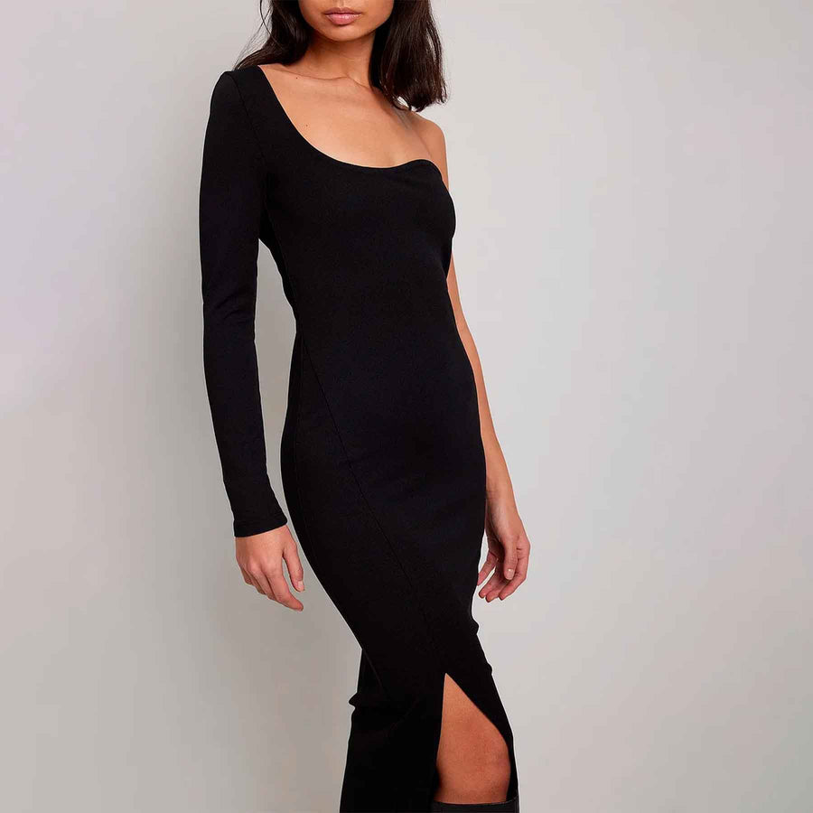 One sleeve dress