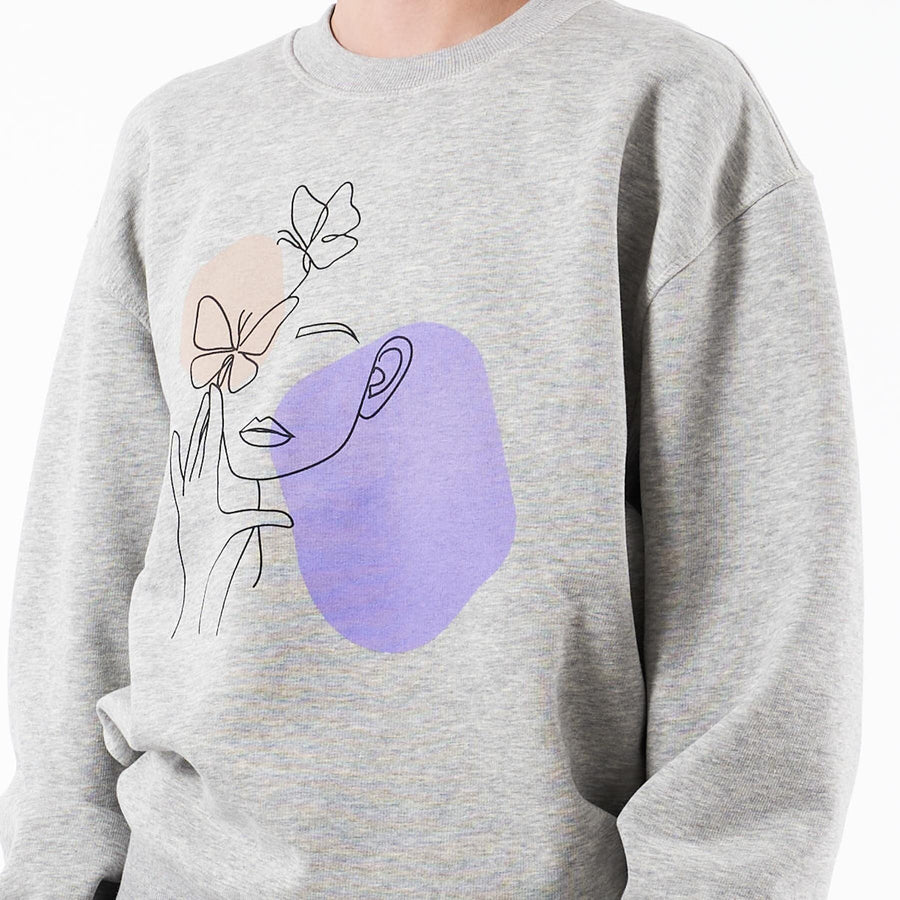 Rosa oversized print sweat