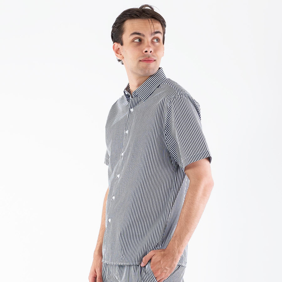 Seersucker shirt ss
