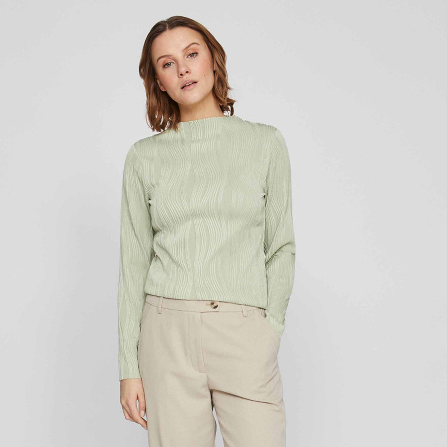 Vinira funnel neck l/s top