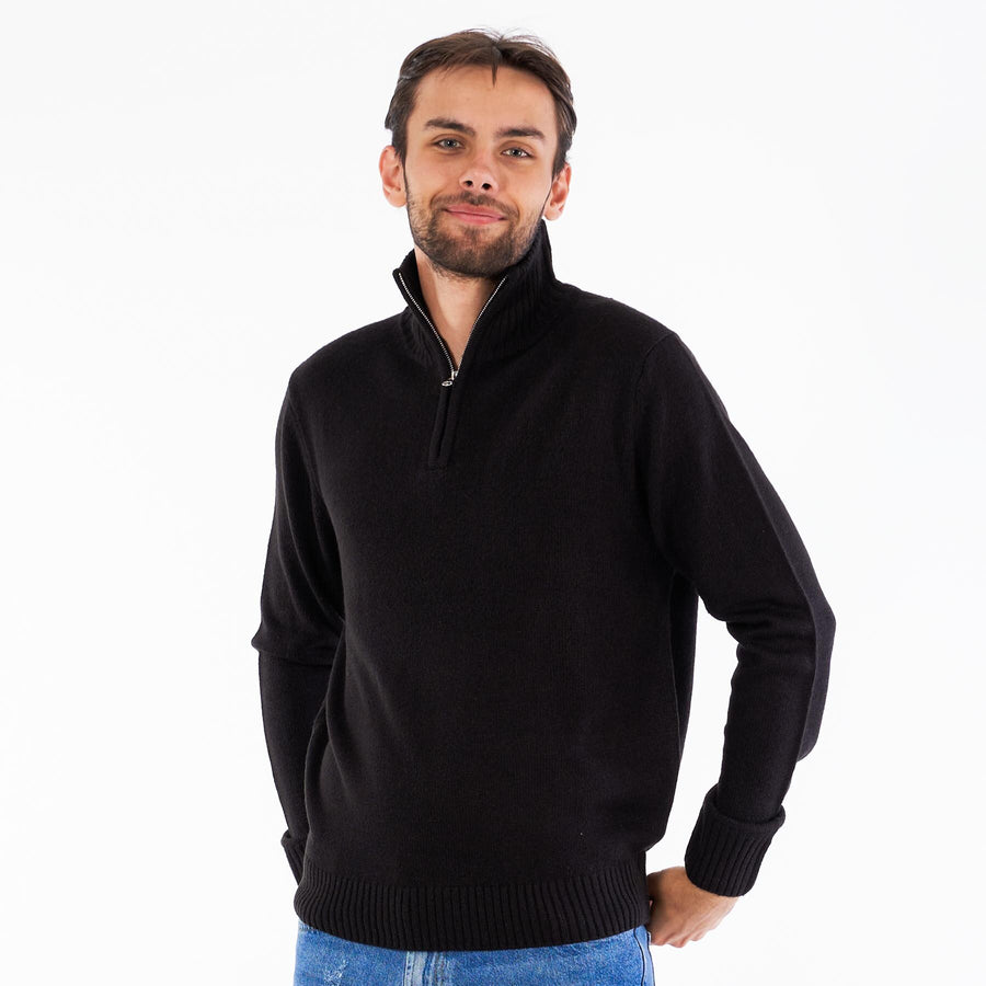Diego half-zip knit