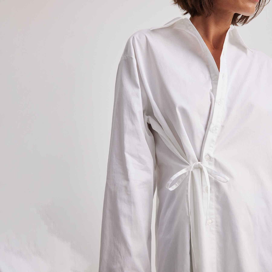 Tie detail shirt