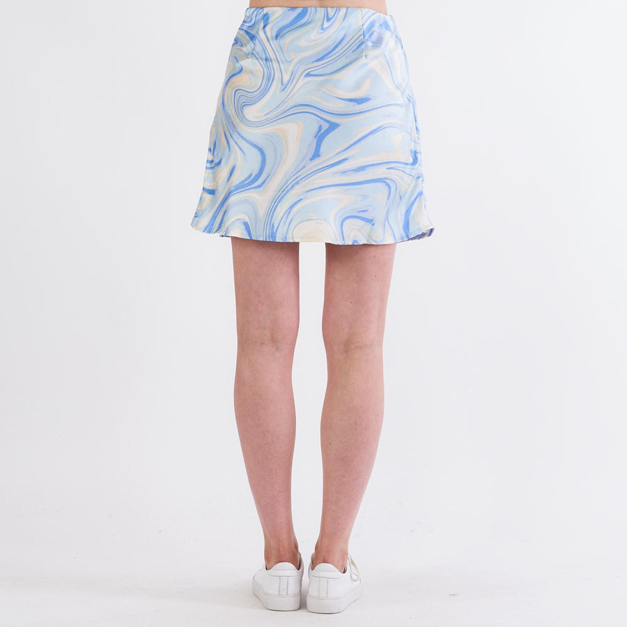 Pcvilli satin skirt