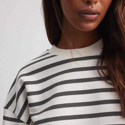 Striped oversized sweatshirtThumbnail 