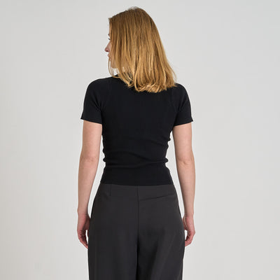Rib knit short sleeveThumbnail 