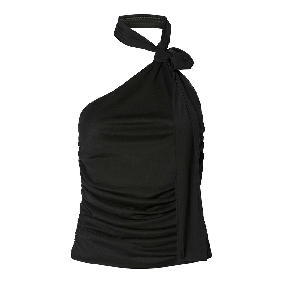 Pcnalle sl halterneck mesh top