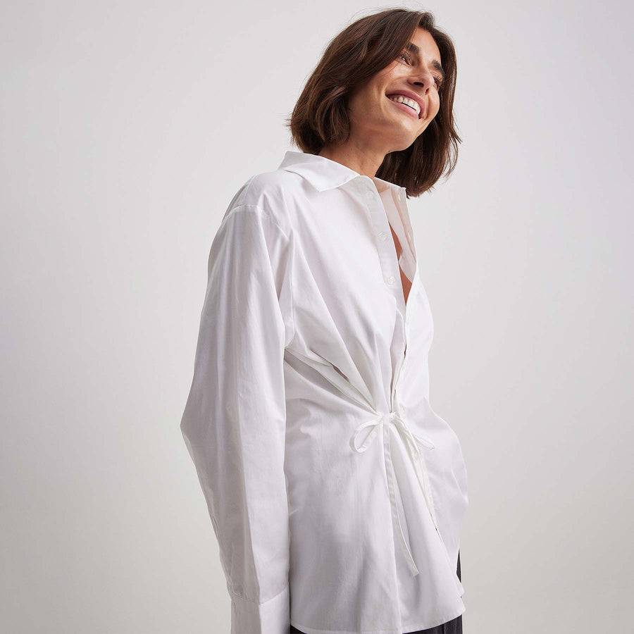Tie detail shirt