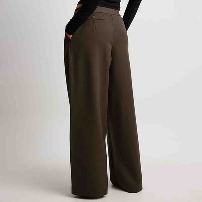 Detail mid waist loose trousersThumbnail 