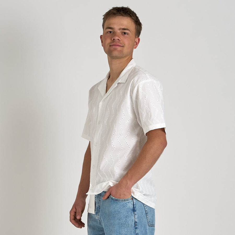 Crochet shirt ss