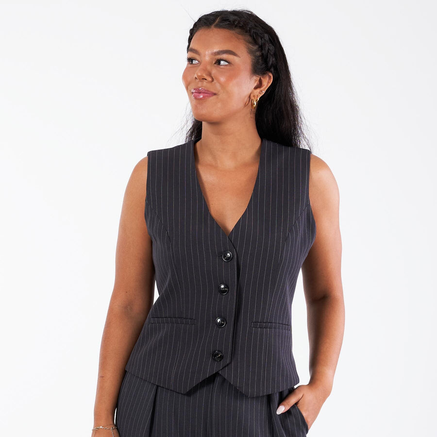 Vinja pinstripe waistcoat