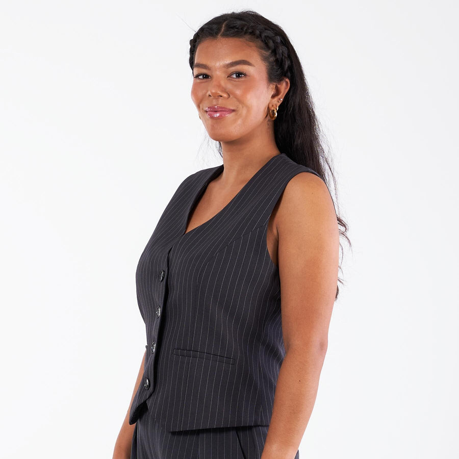 Vinja pinstripe waistcoat