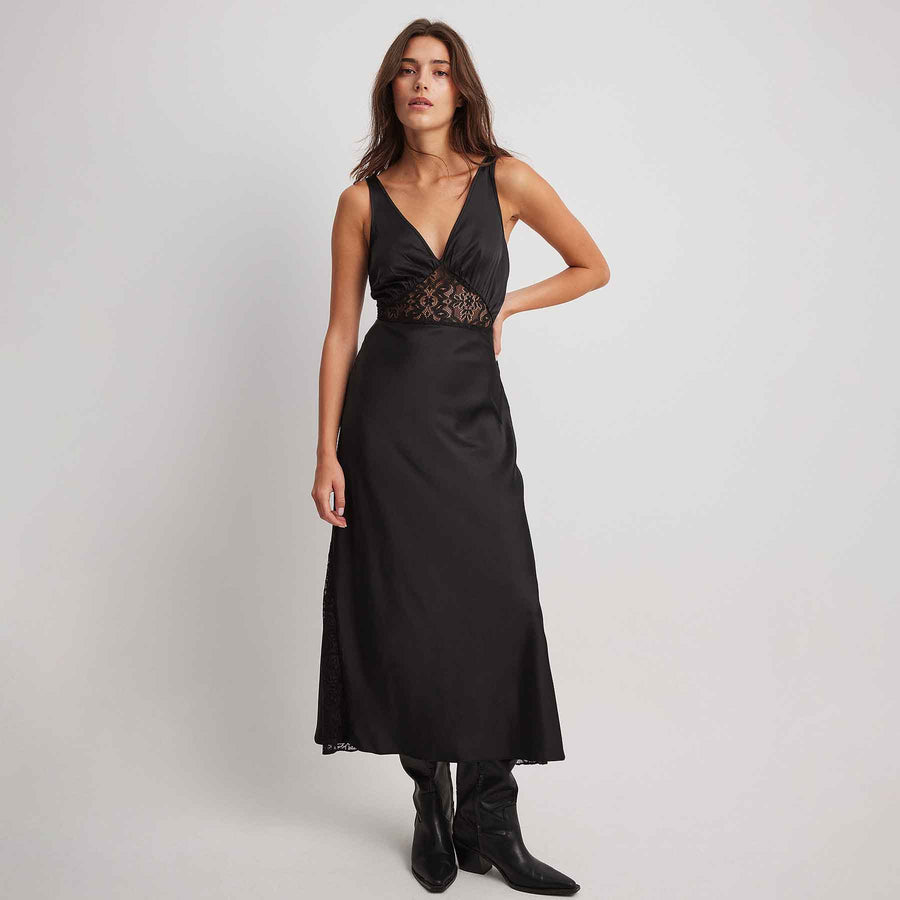 Lace details dress