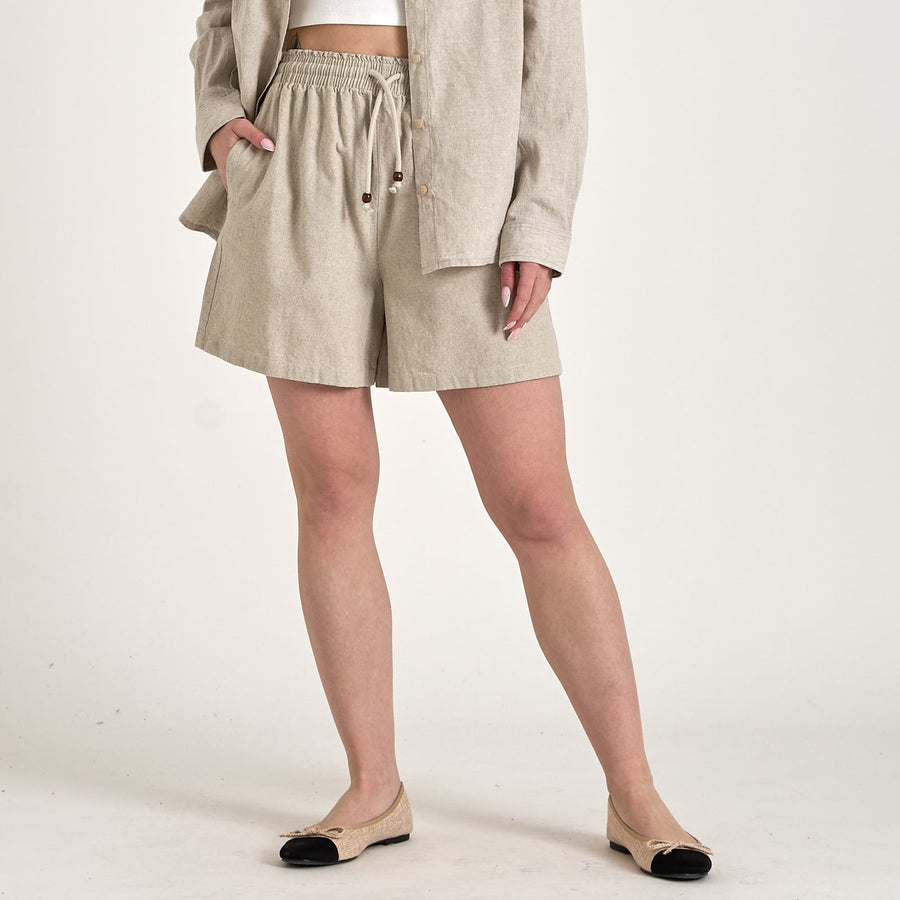 Purtora linen shorts