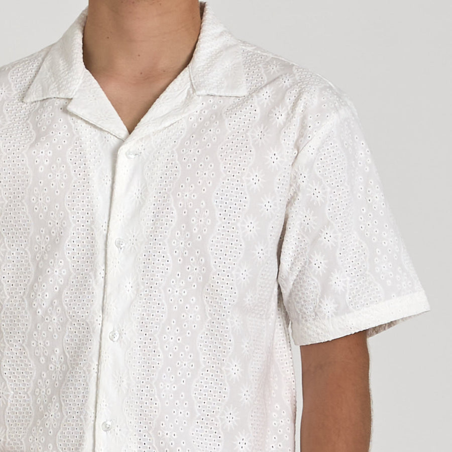 Crochet shirt ss