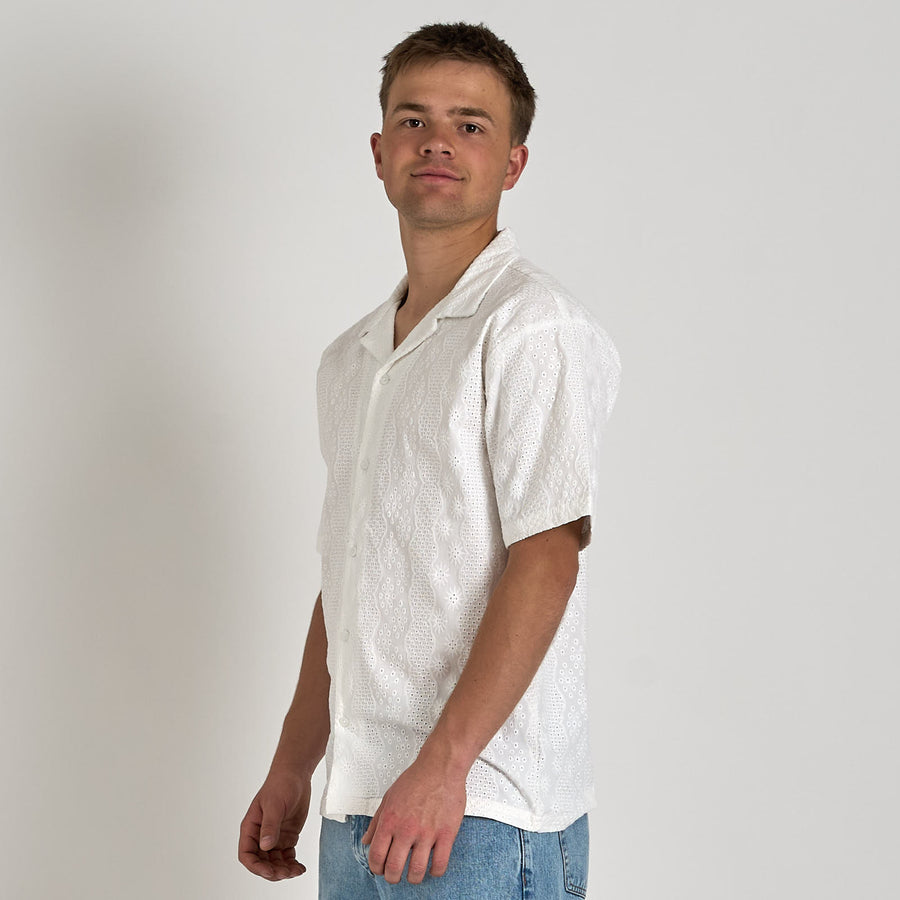 Crochet shirt ss