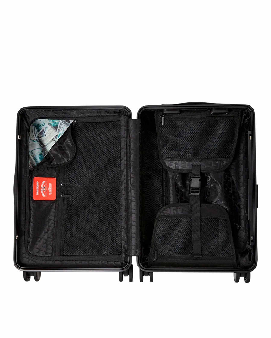 CENTER RIP REVEALING CARRY-ON