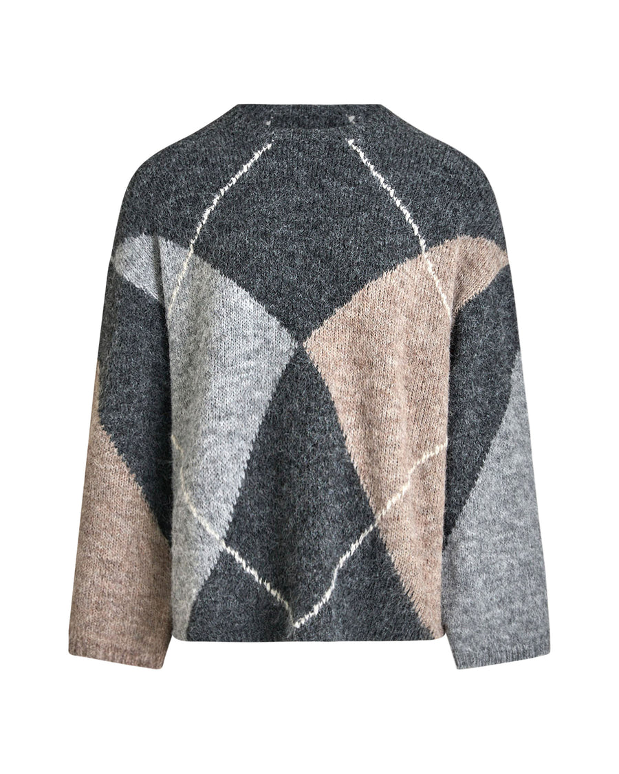 Liana fluffy knit blouse