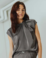 Elvira satin blouse