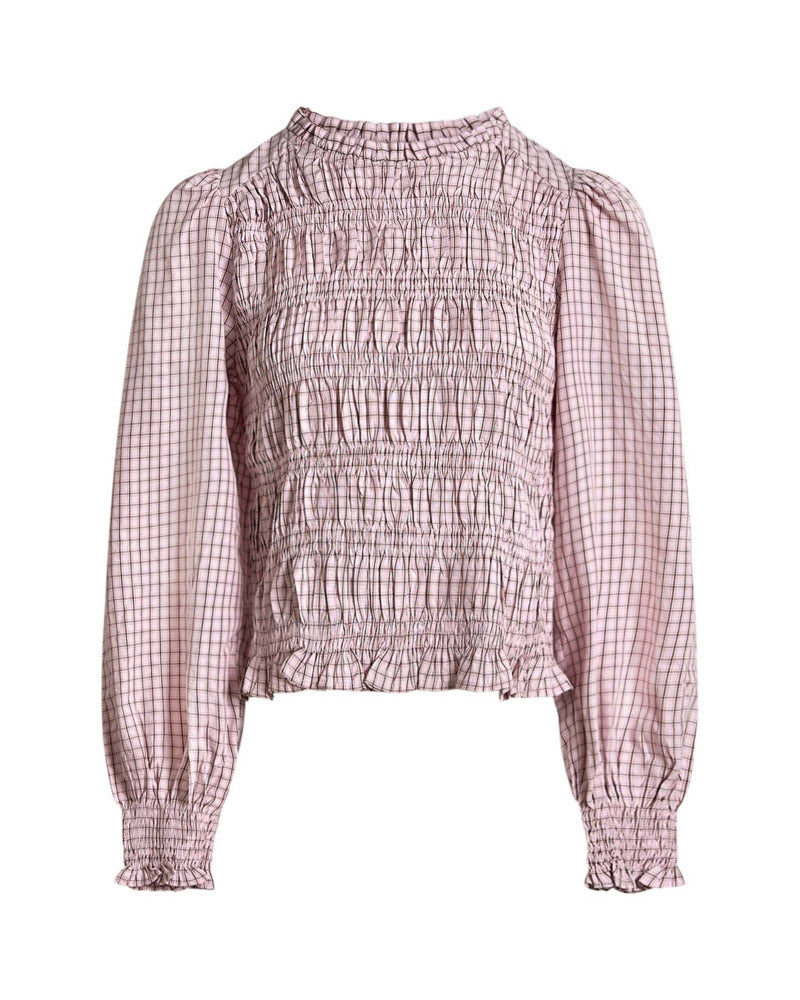 Delyse Check Blouse