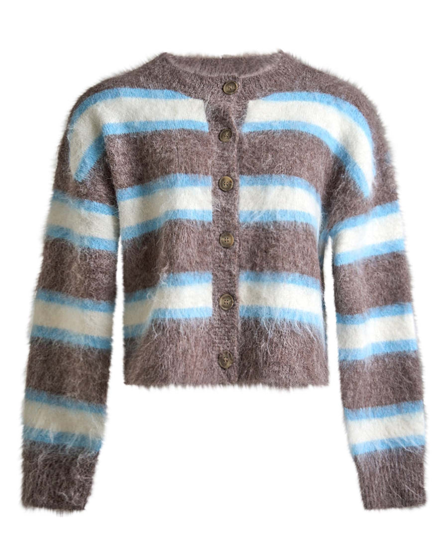 Nurine fluffy knit cardigan