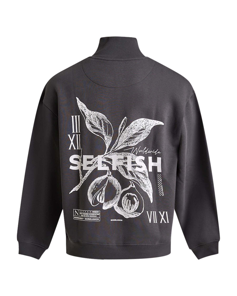 Printed Boxy Half Zip