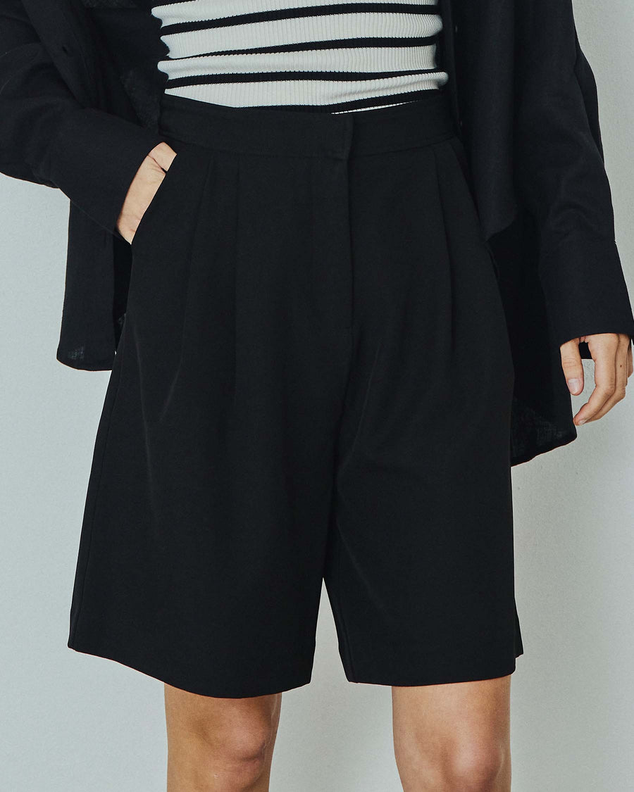Purnelly linen shorts