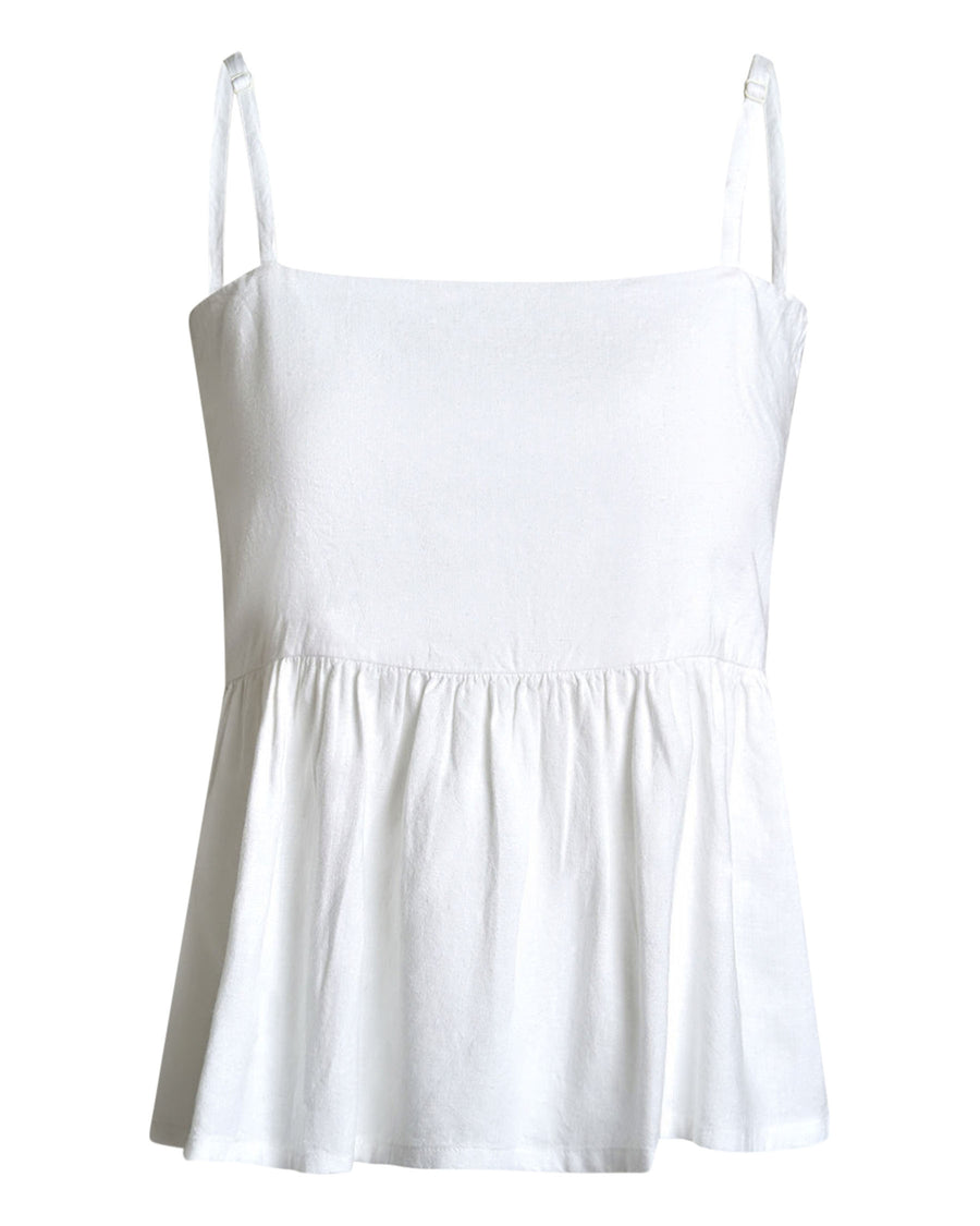 Purlelly linen top