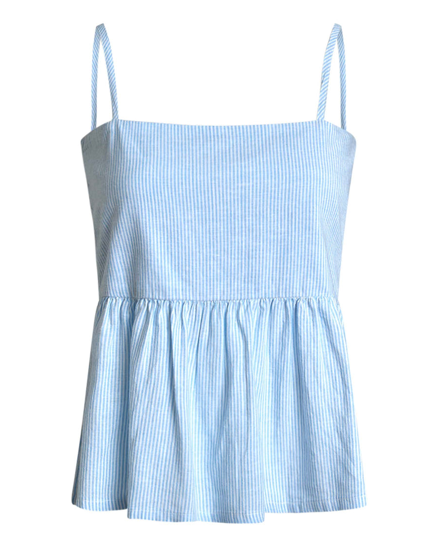 Purlelly linen top