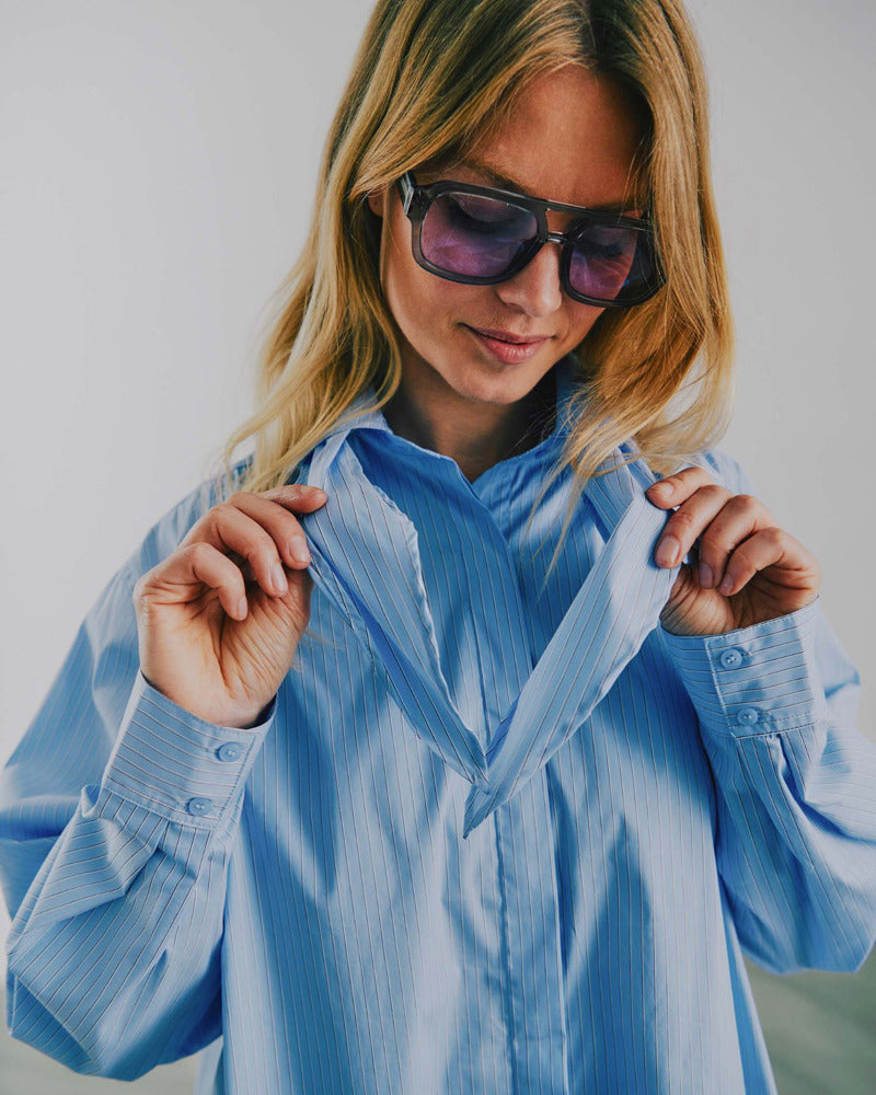 Rachel scarf shirt