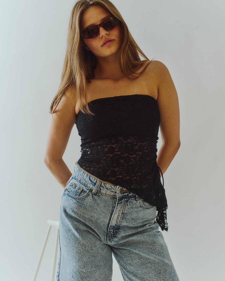 Holly bandeau lace top