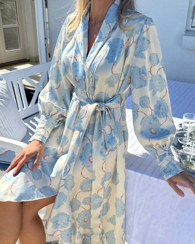 Signeic long wrap dressThumbnail 