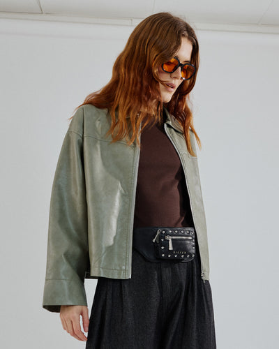 Tula faux leather jacketThumbnail 