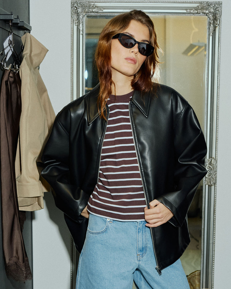 Joy faux leather jacket