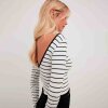 NA-KD - Deep back stripe top