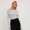 NA-KD - Deep back stripe top