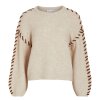 Vila - Vihaddo o-neck detail knit