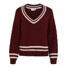 Vila - Visena l/s v-neck knit pullove