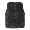 Pieces - Pcnoel sl o-neck denim top