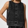 Pieces - Pcnoel sl o-neck denim top