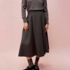 Vila - Viabina hw pleated midi skirt