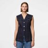 Pieces - Pcnua sl fitted denim vest