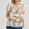 Pieces - Pcdana ls o-neck frill top