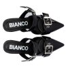 Bianco - Biaglam mule double buckle